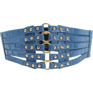 🌹Leather Hollow-Out Stretch Belt | Rivet Waist Cinch Belt for Women 🌹